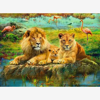 500 bitar - Lions in the savannah
