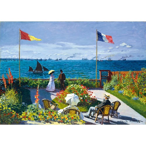 1000 bitar - Claude Monet, Garden at Sainte-Adresse