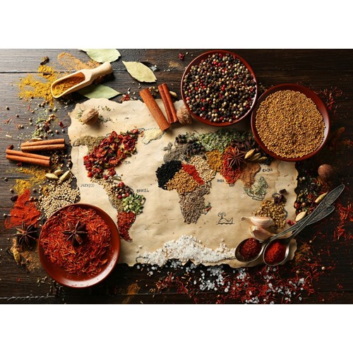 3000 bitar - World Map in Spices