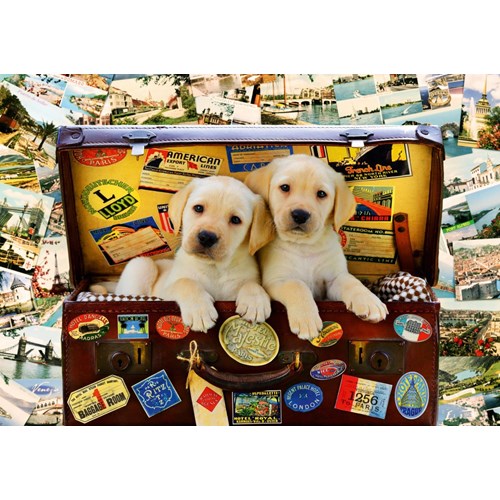 1000 bitar - Greg Cuddiford, Two Travel Puppies