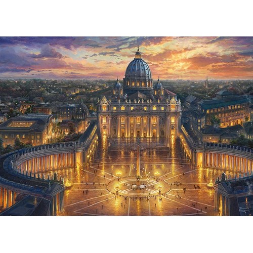 1000 bitar - Thomas Kinkade, Vatican sunset